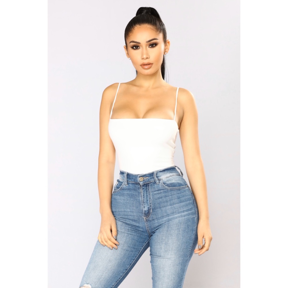 white bodysuit